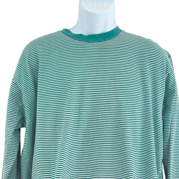 Stone Island × Supreme S/S 2015 Men's XL Long sleeve Green Striped AS IS - Picture 3 of 16